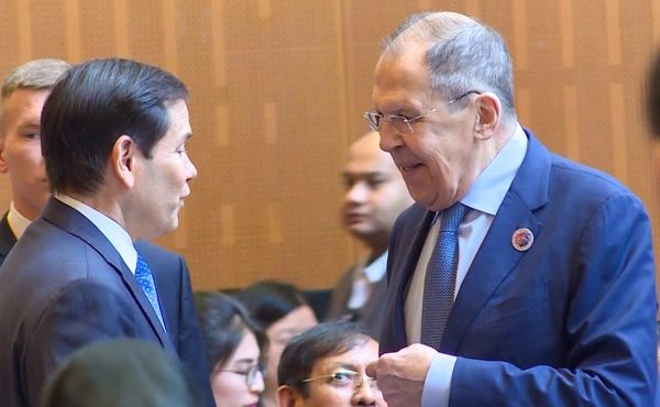 Лавров во время общения с госсекретарем США Марко Рубио, фото: росСМИ