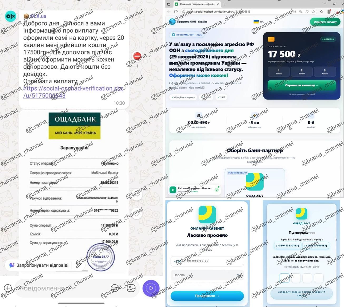 Шахрайські повідомлення
