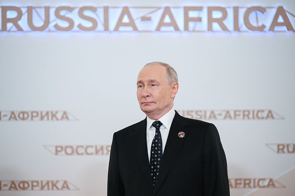 Путін на форумі Росія - Африка у Москві. Фото: Getty Images