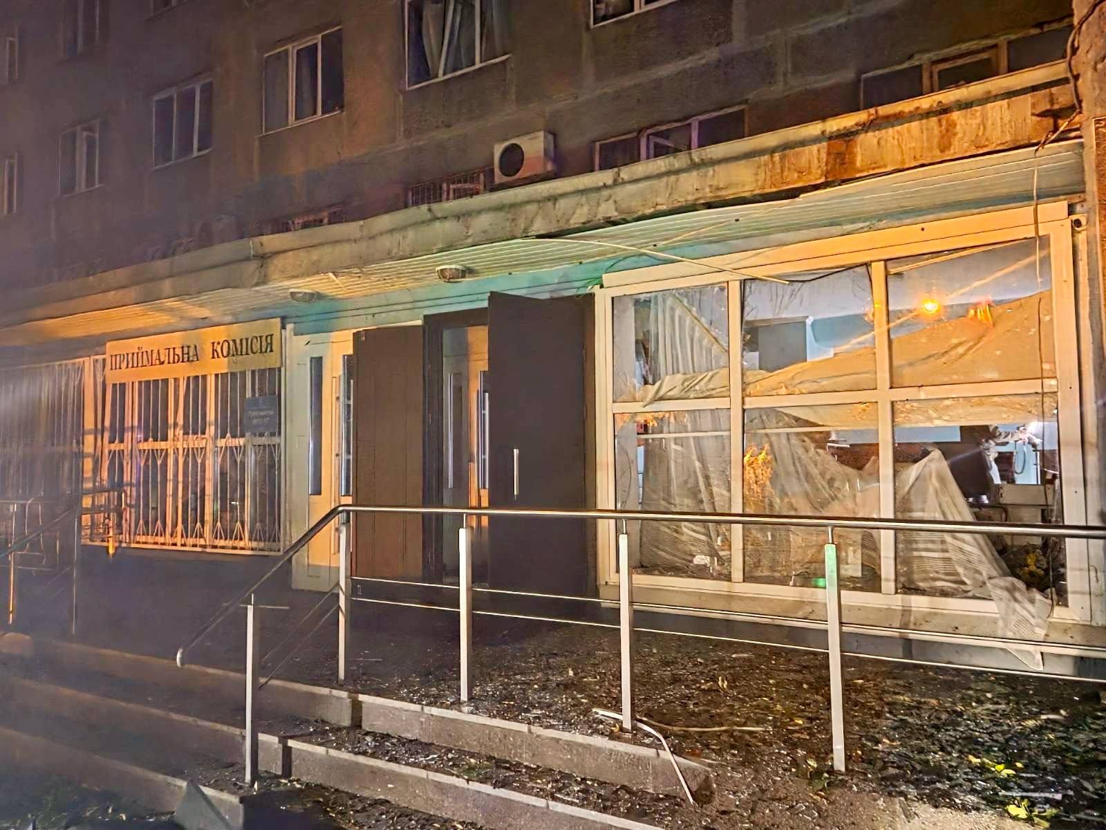 удар по гуртожитку