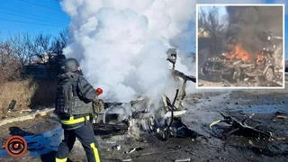 На трасі «Павлоград – Покровськ» ворог вдарив дроном по авто: виникла пожежа