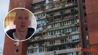 Закрыл собой жену от обломков: баскетболист БК "Дніпро" Закурдаев, живущий в поврежденном дроном доме, рассказал о пережитом