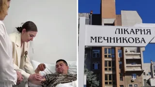 "Любовь, рожденная войной, снова побеждает": раненый 25-летний воин женился в больнице Мечникова в Днепре