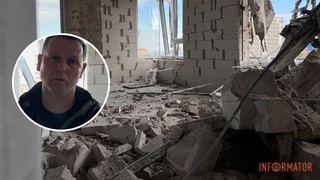«Уцелела одна стена»: как выглядит квартира после удара дрона в Днепре