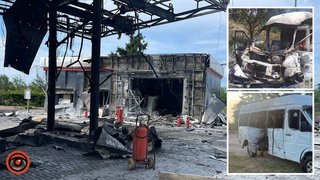Стовп диму на АЗС та понівечена маршрутка: з’явилися подробиці ударів ворога 25 червня по Дніпропетровській області