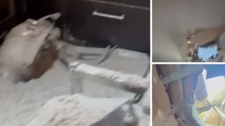 Пробила дах: під Дніпром частина дрона впала на кухню будинку