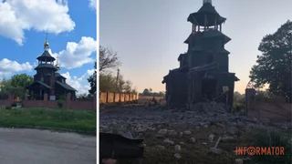 Войска рф уничтожили КАБом Свято-Николаевский храм УПЦ МП в Васильковке