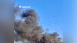 Ворог спрямував на місто Самар БпЛА: горить сільгосптехніка