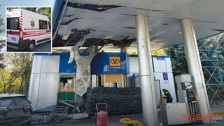 У Дніпропетровській області російський дрон вдарив по АЗК UKRNAFTA: клієнт отримав осколкові поранення