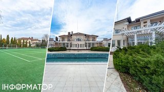 Елітні штучки: біля Києва продають маєток зі своїм тенісним кортом, каміном і причалом для яхти