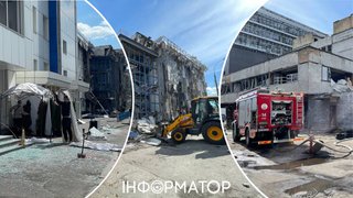 Ворог не зміг вполювати рятувальників у БЦ на Оболоні, але пошкодив новісінький шляхопровід
