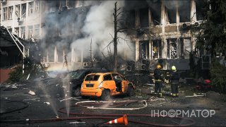 Атака дронів на Київ: жертви та пожежа після влучання в будівлю НАН - текстовий онлайн