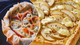 Пиріг з тіста філо, грушею та сирами - рецепт затишного сніданку