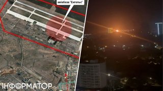 БПЛА атакували Саратовську область РФ, палає авіабаза Енгельс і підстанція