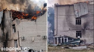 Подвійний удар РФ по бізнес-центру в Лозовій - люди рятувалися через вікна