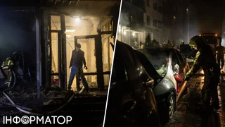 Три повітряні тривоги за ніч - у Києві через атаку РФ горіли кафе та складська будівля