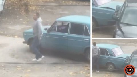 В Днепре водитель ВАЗ въехал в припаркованную Mazda и пропал: нужна помощь свидетелей