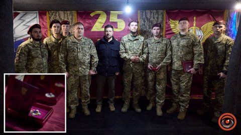 Утримують ворога на Покровському напрямку: Президент Зеленський зустрівся з воїнами 25-ї Січеславської бригади та вручив їм нагороди