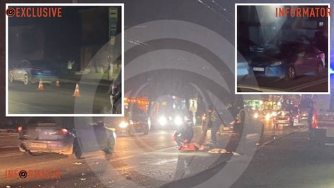 В Днепре на Калиновой Ford на большой скорости сбил женщину на переходе: момент смертельного ДТП
