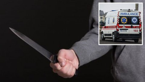 У Дніпрі п’яний чоловік через ревнощі декілька разів вдарив ножем жінку, викликав “швидку” та з лайкою підтвердив медикам свою провину