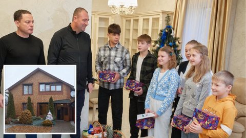 Мер Кам’янського та виконувач обов’язків начальника ОВА відвідали місцевий дитбудинок сімейного типу та принесли дітям подарунки