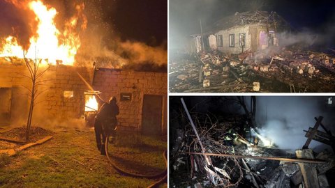 Враг ударил дронами по Кривому Рогу: есть пострадавшие, поврежденные дома, заведение культуры и админздание, начались пожары