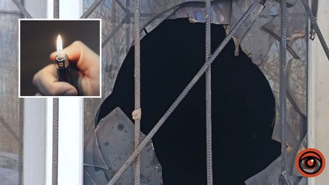 В Днепропетровской области двое юношей разбили окно и подожгли помещение полицейской станции