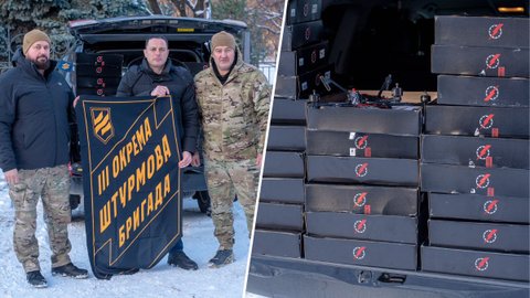 Городской совет Каменского передал 3-й штурмовой бригаде 25 FPV-дронов