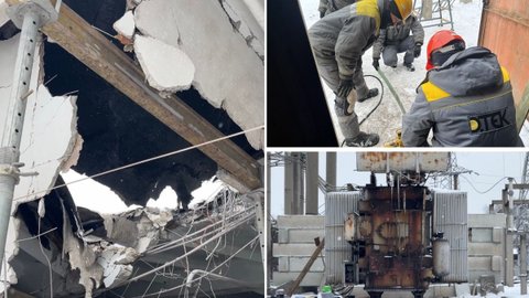 Когда может появиться свет на левом берегу Днепра: энергетики начали строить временную схему питания