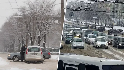 Непогода и ДТП: в Днепре застыли в пробках несколько важных авторазвязок