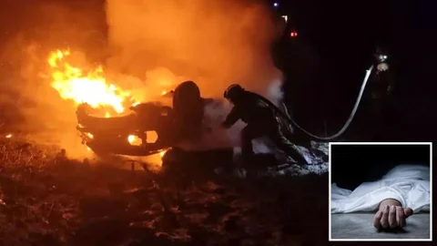 В Днепропетровской области Audi вылетела с трассы и вспыхнула: водитель сгорел в авто