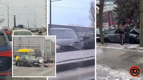 Лучше не выезжать: в Днепре из-за гололеда произошли десятки ДТП, город остановился в пробках