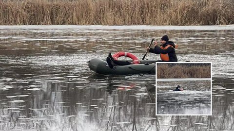 В Днепропетровской области мужчина провалился под лед на реке Самар