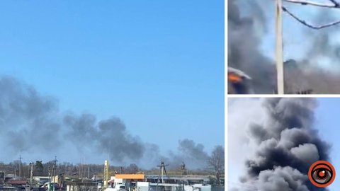 В Днепровском районе вспыхнул масштабный пожар