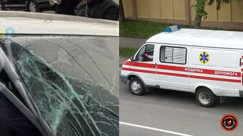 Момент ДТП: в Кривом Роге Mercedes и Hyundai влетели в пешеходов, среди пострадавших – ребенок