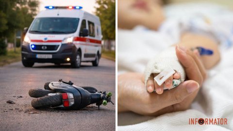 Состояние ребенка критическое: в Днепропетровской области сбили 11-летнего мальчика на скутере