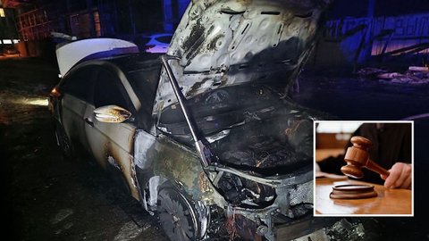 Будут судить мужчину, который из-за ревности поджег Hyundai Sonata на Колодезной в Днепре