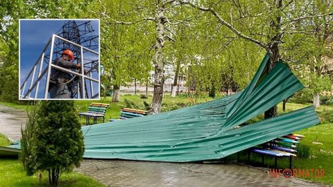 Через негоду у Дніпропетровській області сотні тисяч людей залишилися без електрики: яка ситуація на ранок 27 квітня