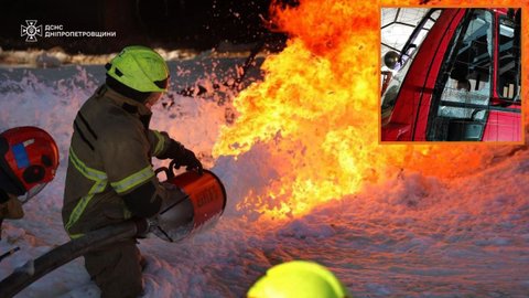 Повреждено спецавто: в Марганце армия рф атаковала спасателей, ликвидировавших последствия обстрела
