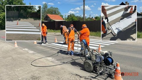 Нові «зебри» на пішохідних переходах: у Дніпрі планують нанести 400 кілометрів розмітки