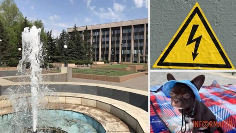 В Кривом Роге на глазах у ребенка собаку убило током в городском фонтане