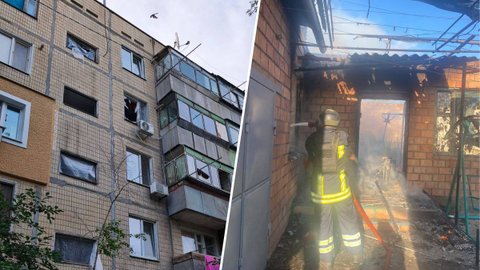 Враг бил по четырем районам Днепропетровской области: повреждены дома, предприятия, рынок и учебные заведения, погиб мужчина