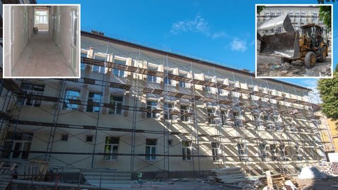 Мер Кам’янського Андрій Білоусов перевірив, як тривають роботи з капітального ремонту пологового відділення міської лікарні №9