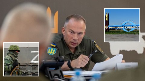 Головнокомандувач ЗСУ Сирський заявив, що росіяни прагнуть розширити наступ у Дніпропетровській області