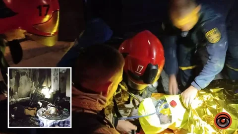 В Днепропетровской области загорелась квартира в девятиэтажке: из огня вытащили 61-летнюю женщину
