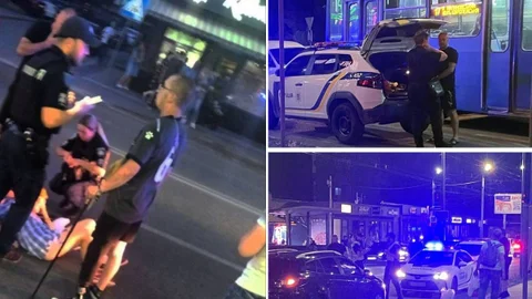 Пошук свідків ДТП: у Дніпрі на Калиновій Renault збив двох людей поза переходом, їх забрали до лікарні