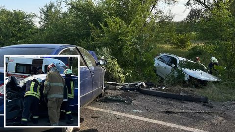 У Дніпропетровській області зіштовхнулись Kia та Volkswagen: водії загинули, постраждали четверо пасажирів
