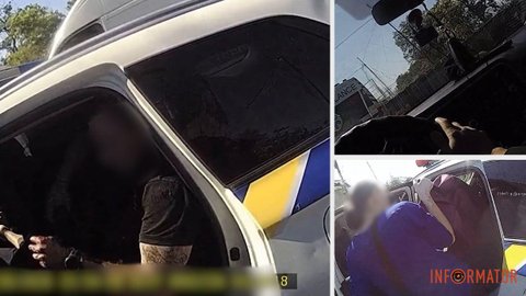 Видео с бодикамер: патрульные в Никопольском районе эвакуировали раненых из горящего автобуса, подбитого дроном рф
