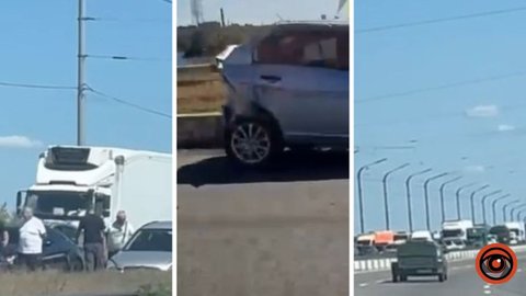 Масова ДТП на Кайдацькому мосту у Дніпрі: утворився кілометровий затор