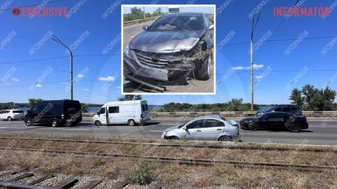 Несколько ДТП на Кайдакском мосту в Днепре 13 августа: что известно